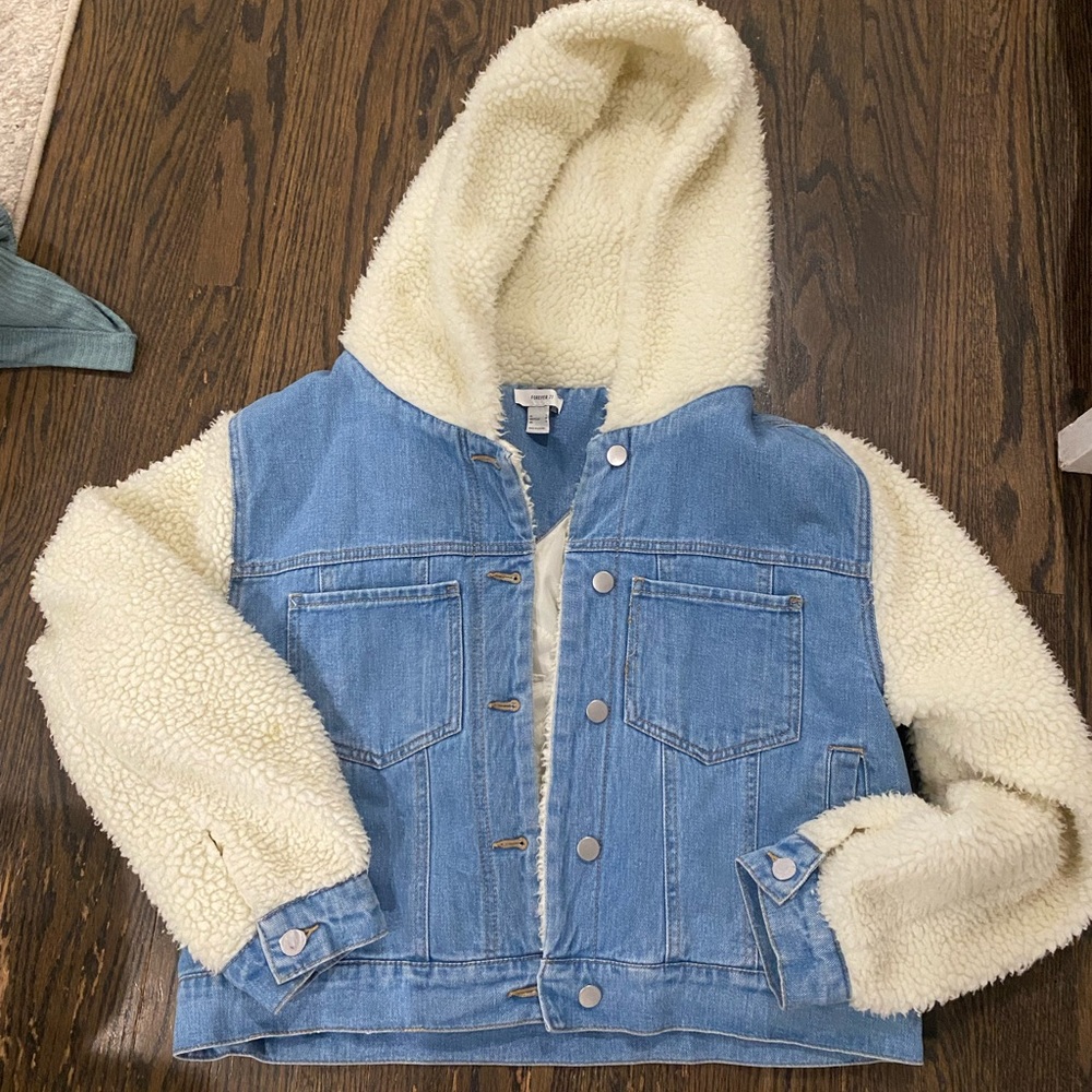 FOREVER 21 Jean/Wool Jacket Size US Large LET ME KNOW IF YOU WANT PHOTO ON!